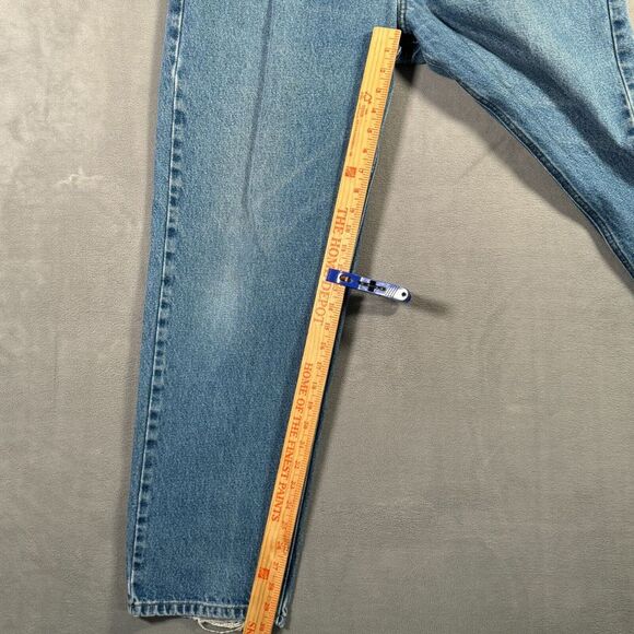 Carhartt Jeans Mens Size 38X32 Blue Relaxed Fit Denim Workwear Rugged B17 DST - Picture 6 of 12